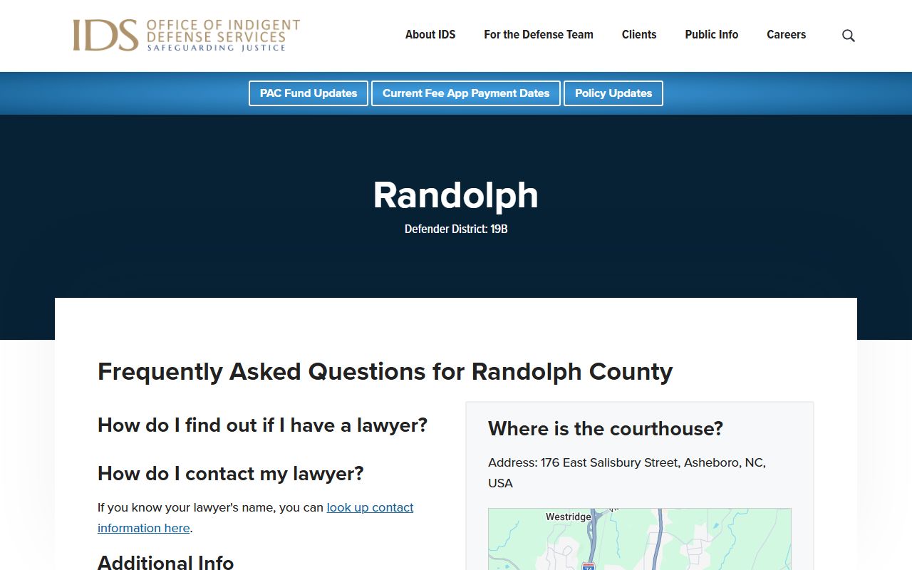Randolph County arrest records and charge records IDS county source