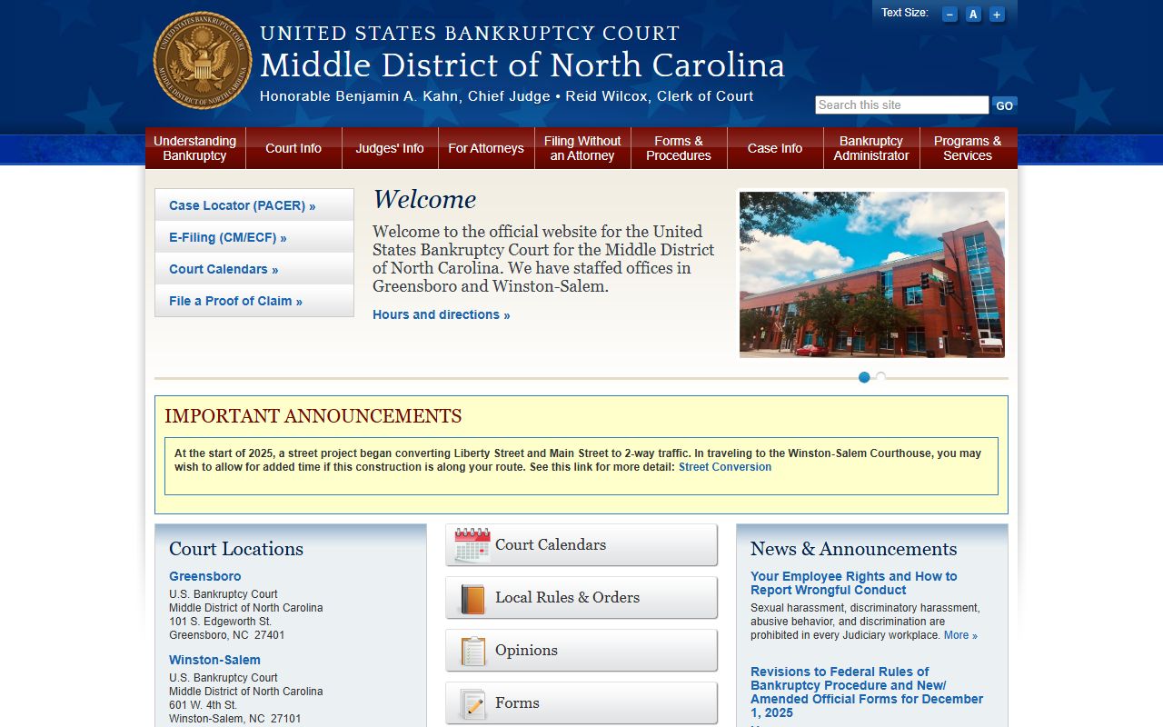 Randolph County Superior Court records federal bankruptcy court distinction