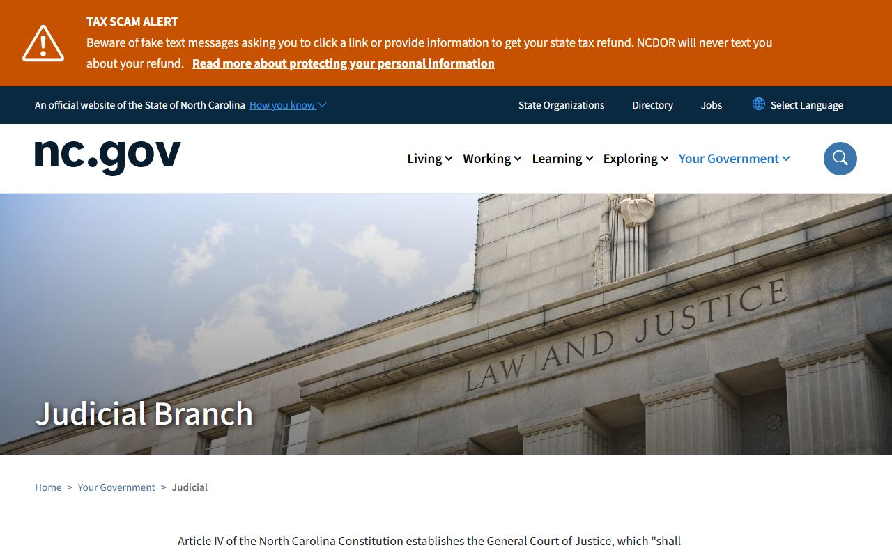 Randolph County court records NC government judicial overview