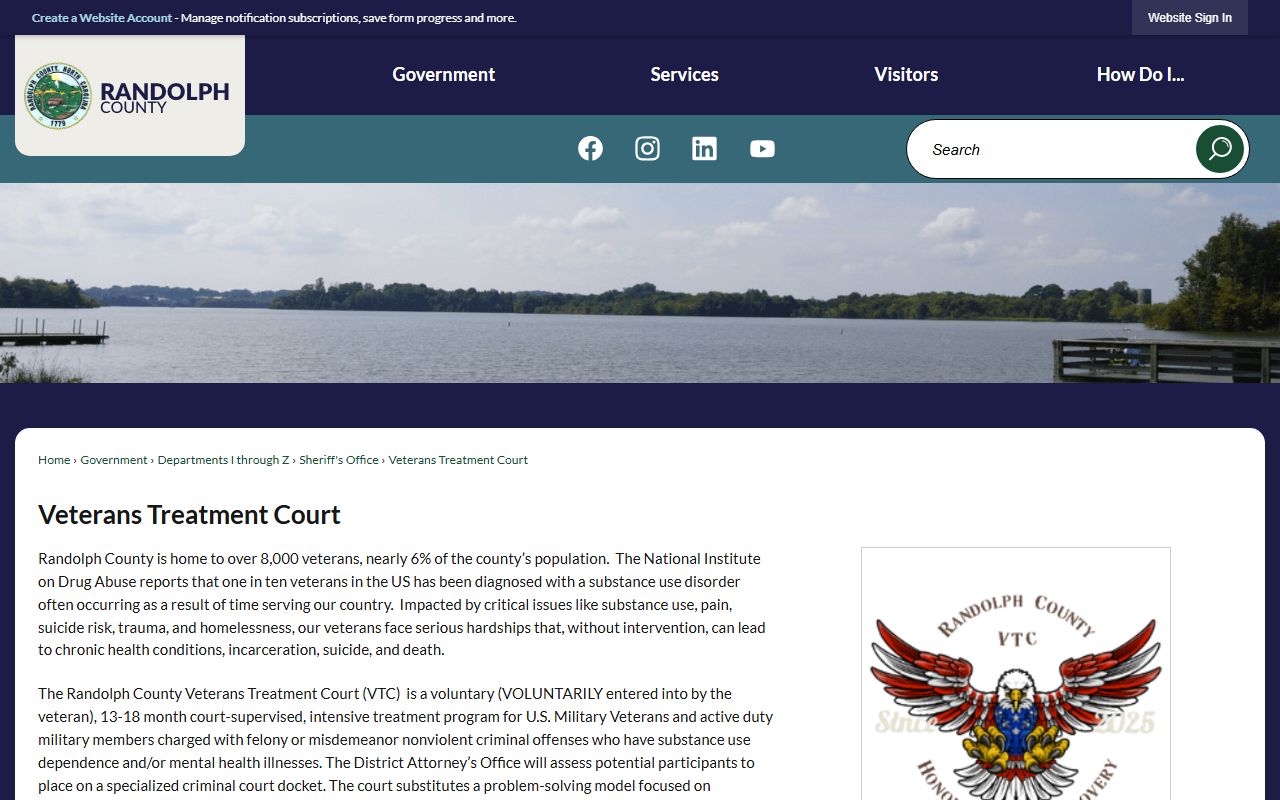 Randolph County traffic court records Veterans Treatment Court source